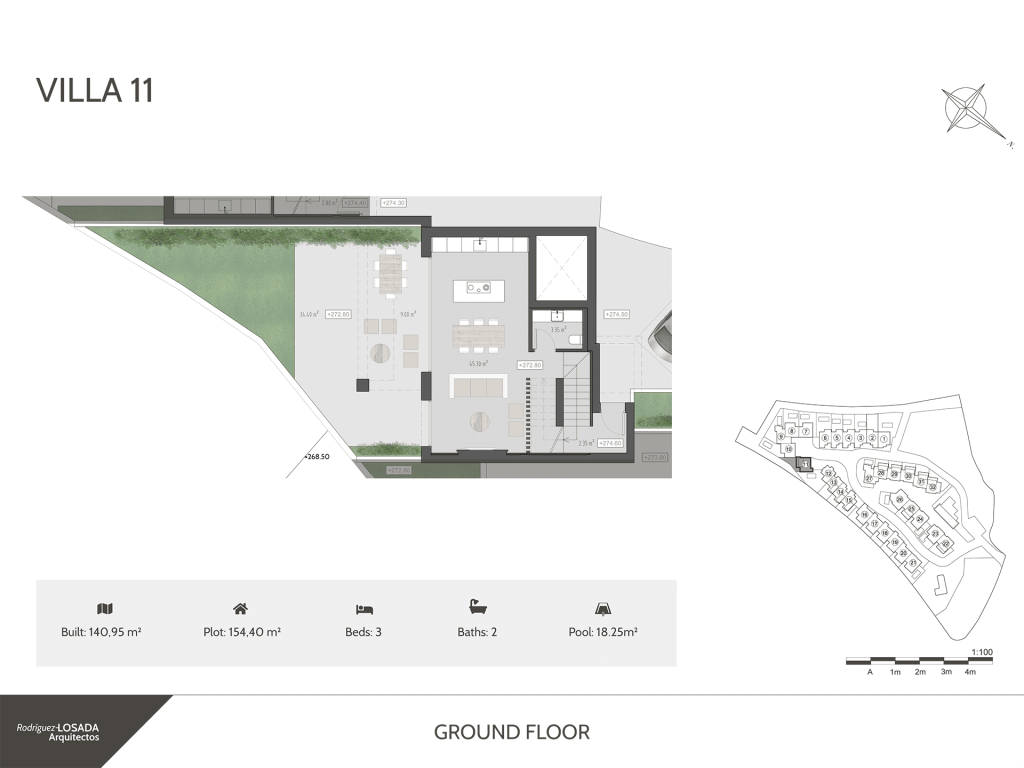 Villa 11 Buenavista Views ground Floor Plan