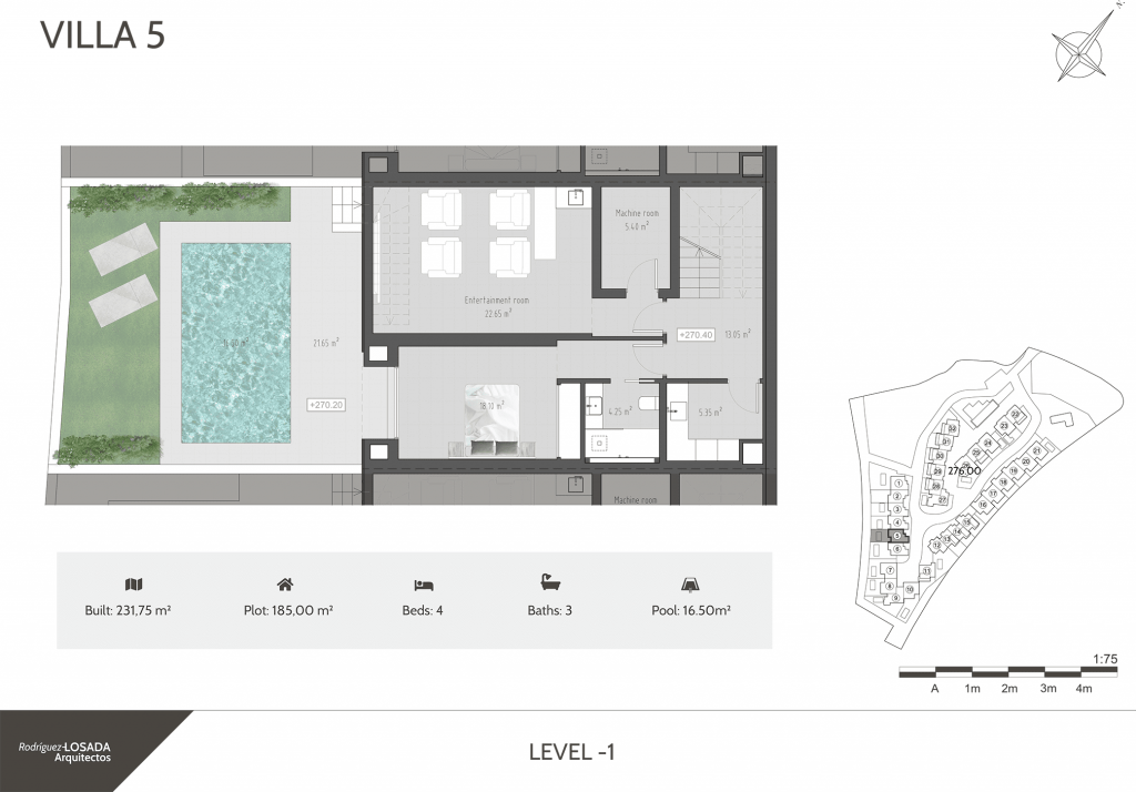 Villa 5 Buenavista Views basement Floorplans