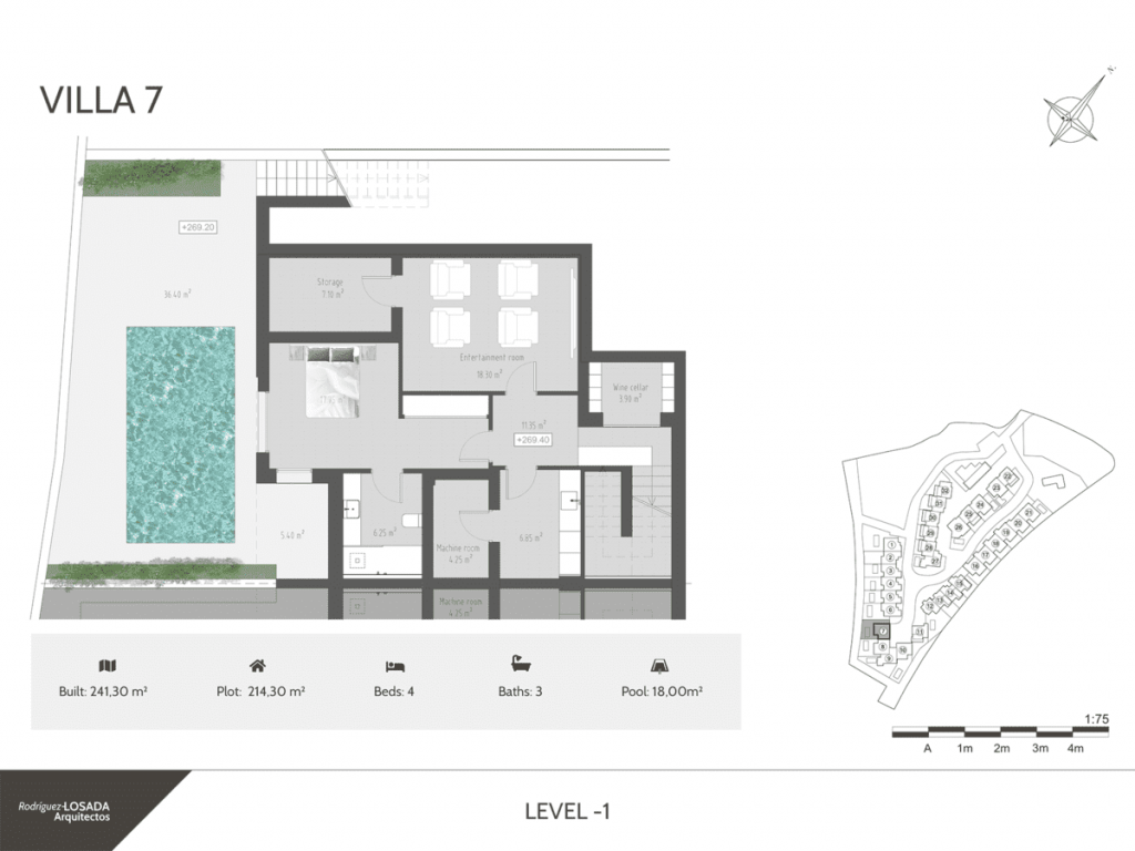 Villa 7 Buenavista Views basement Floorplans