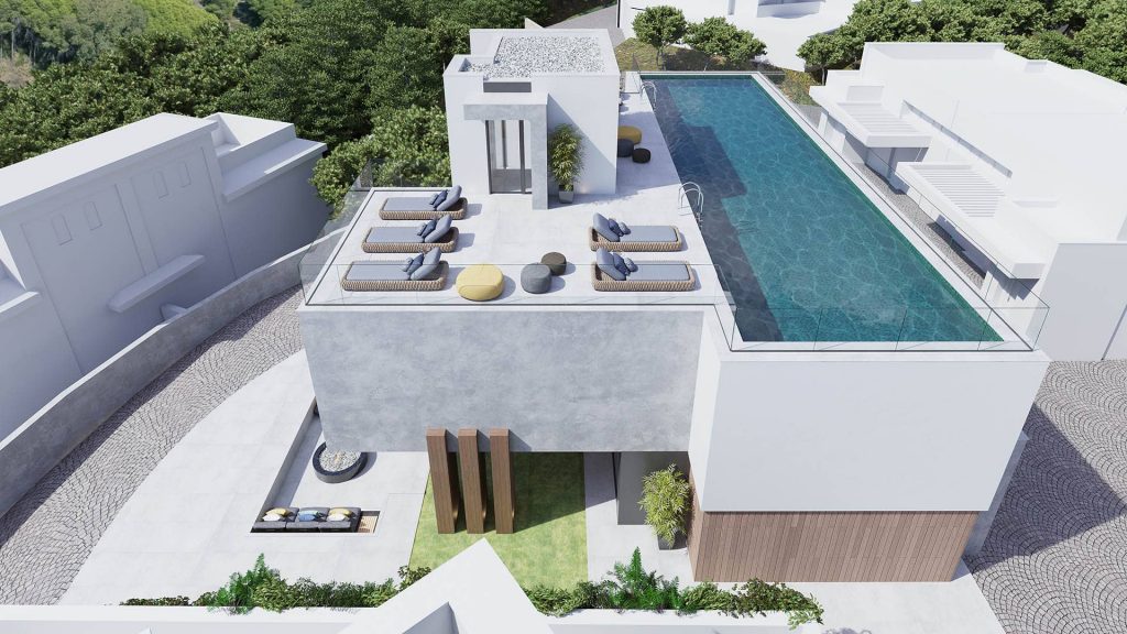Aerial View of luxury villa Buenavista Views Mijas
