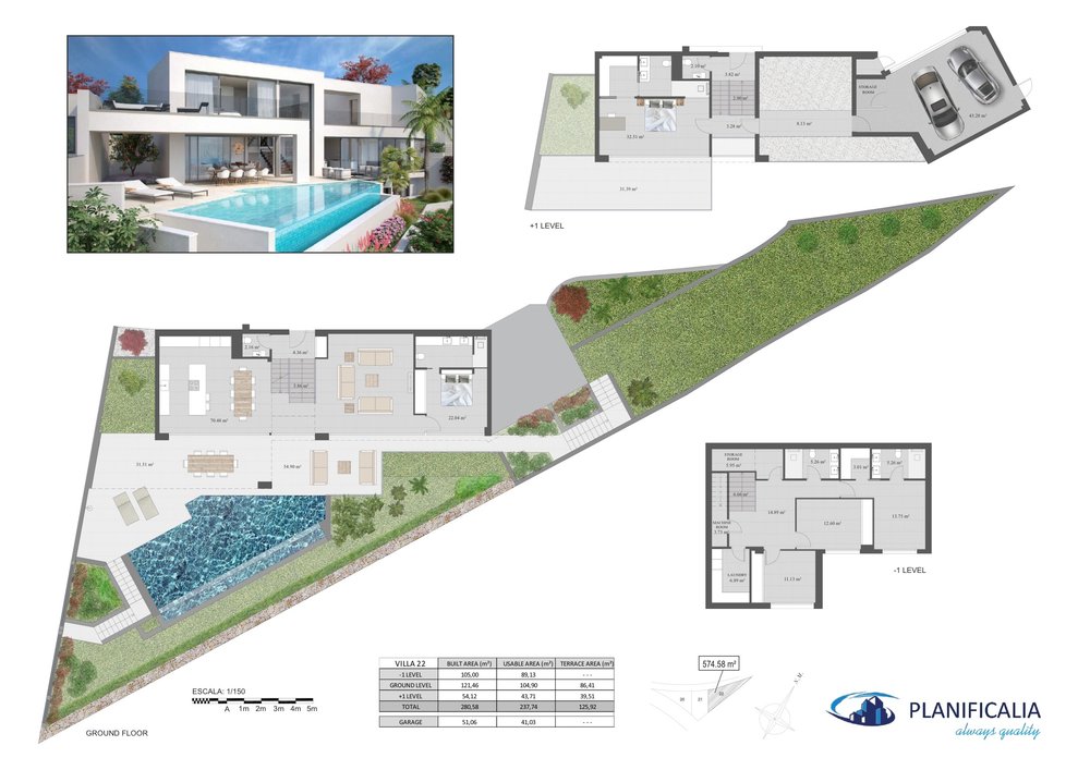 Retamar Santa Matilde Floorplans Villa 22