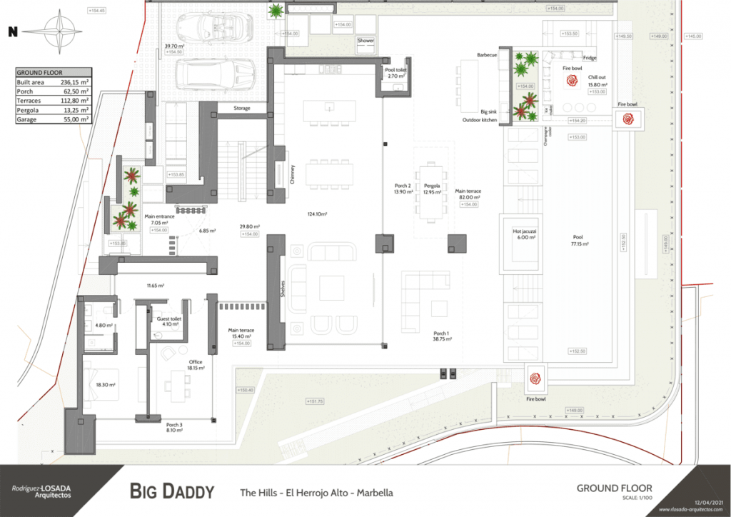 Ground Floor Floorplans Luxury Villa Big Daddy, The Hills